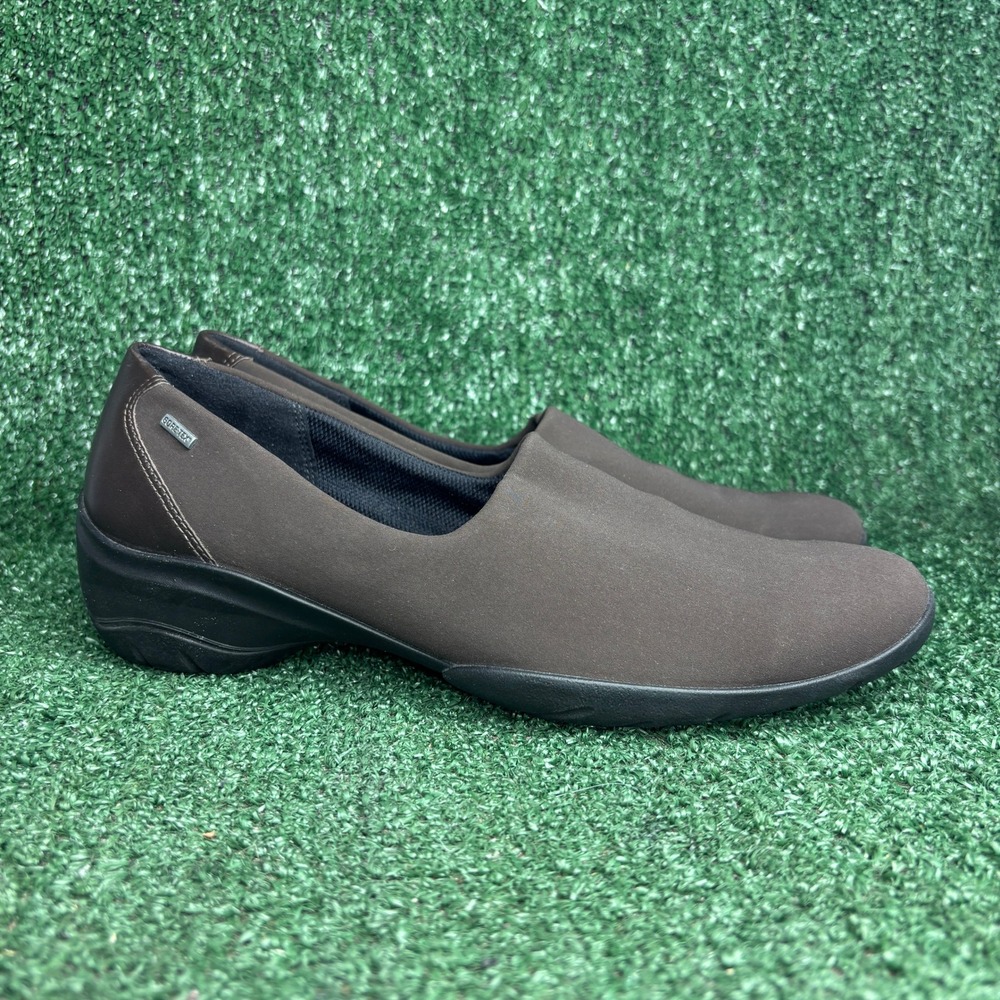 NEW ECCO Gore-Tex Slip On Waterproof Comfort Walking Loafers Brown Womens 9.5-10